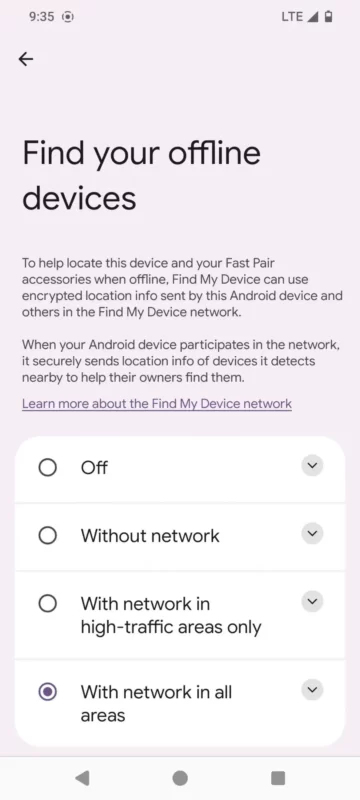 find my device settings 2