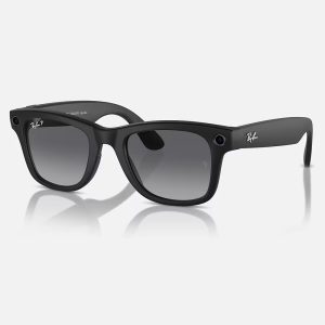 عینک هوشمند ری بن متا اُپن باکس | RAY BAN | META Wayfarer مدل Shiny Black - G15 Green