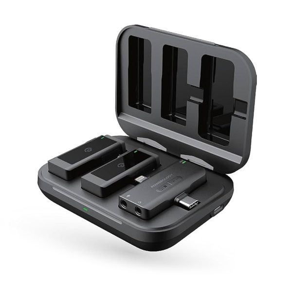 ست میکروفن بی سیم پاورولوژی مدل Lavalier -Duo دو کاربره