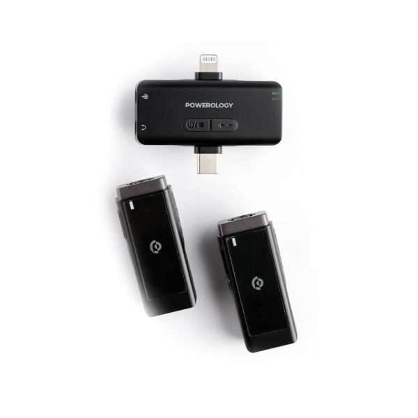ست میکروفن بی سیم پاورولوژی مدل Lavalier -Duo تک کاربره