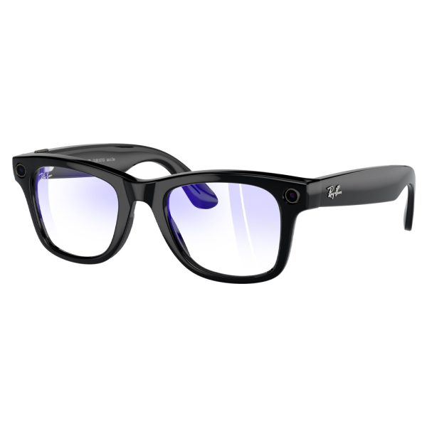عینک هوشمند ری بن متا | RAY BAN | META Wayfarer مدل Shiny Black - Clear