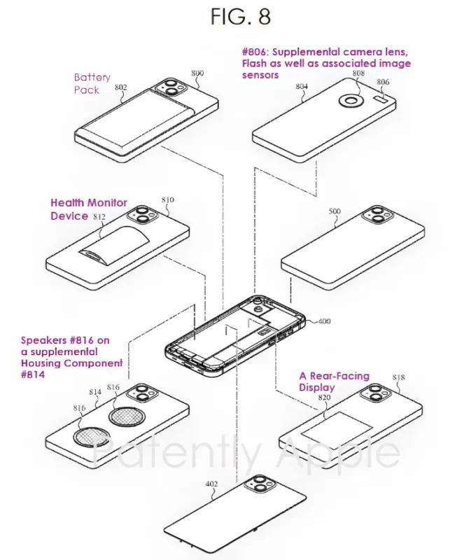 apple iphone rear cover patent