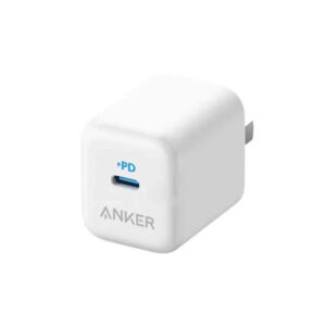 شارژر دیواری 20 وات انکر Anker 3 GaN 20W Charger A2678 رنگ سفید
