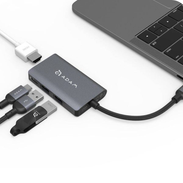 هاب چهار پورت USB-C آدام المنتس مدل Casa Hub A01
