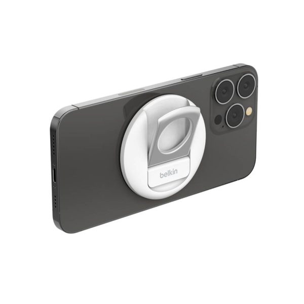 هولدر مگنتی بلکین مخصوص لپ تاپ Belkin iPhone Mount With Magsafe For Mac رنگ سفید