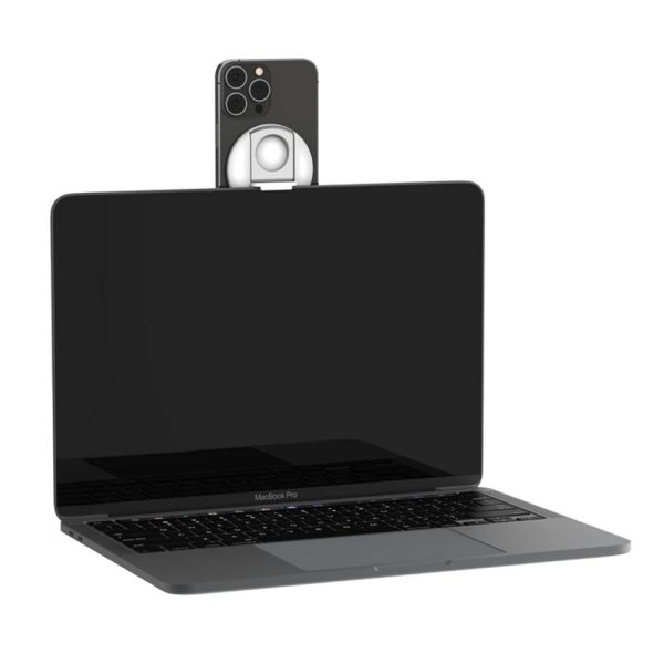 هولدر مگنتی بلکین مخصوص لپ تاپ Belkin iPhone Mount With Magsafe For Mac رنگ سفید
