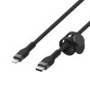 کابل شارژ USB-C به لایتنینگ بلکین مدل CAA0۱۱bt3MBK طول ۳متر | رنگ مشکی