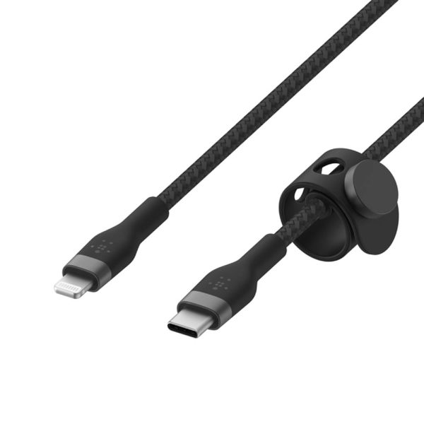 کابل شارژ USB-C به لایتنینگ بلکین مدل CAA0۱۱bt3MBK طول ۳متر | رنگ مشکی