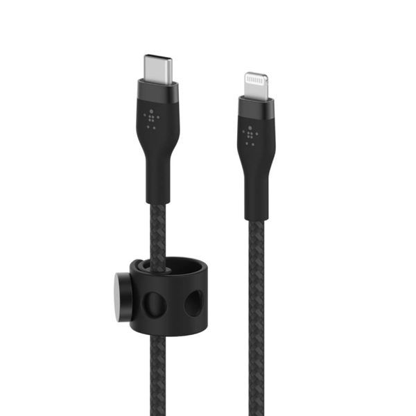 کابل شارژ USB-C به لایتنینگ بلکین مدل CAA0۱۱bt3MBK طول ۳متر | رنگ مشکی
