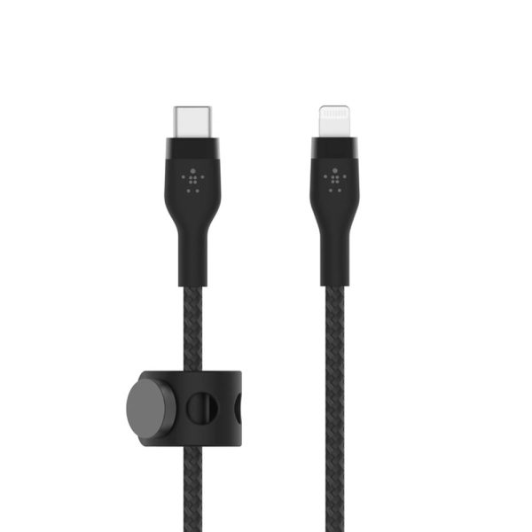 کابل شارژ USB-C به لایتنینگ بلکین مدل CAA0۱۱bt3MBK طول ۳متر | رنگ مشکی