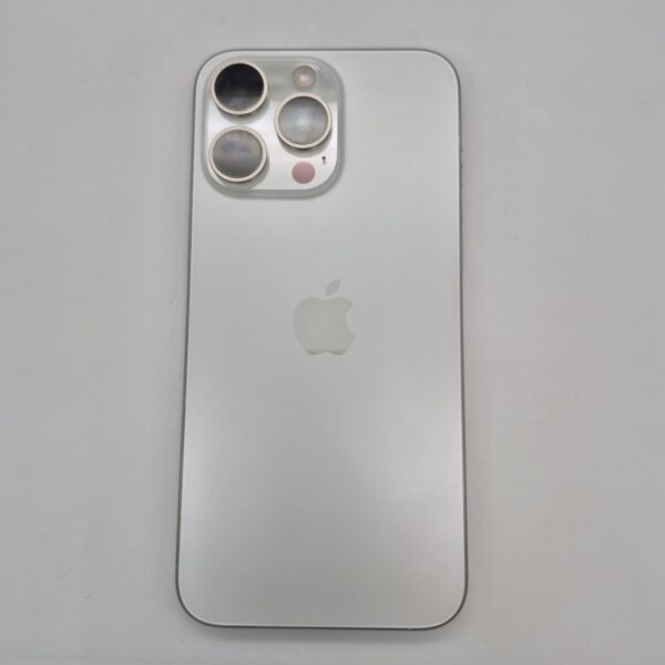 گوشی موبایل دست دوم اپل iPhone 15 Promax رنگ White Titanium حافظه 256 گیگ ZA بدون ریجستری