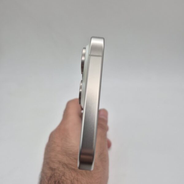 گوشی موبایل دست دوم اپل iPhone 15 Promax رنگ White Titanium حافظه 256 گیگ ZA بدون ریجستری