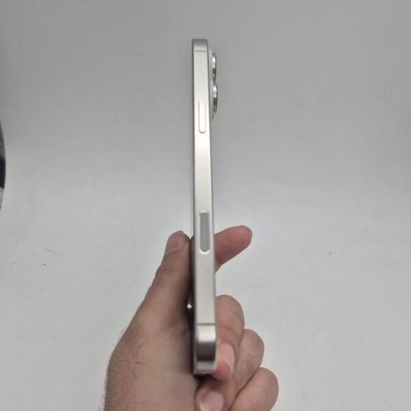 گوشی موبایل دست دوم اپل iPhone ۱۶ Promax رنگ White Titanium حافظه 256 گیگ دو سیم ZA