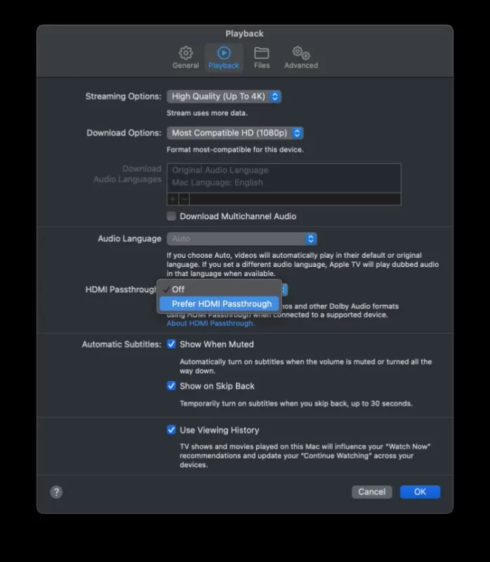 macos sequoia hdmi passthrough dolby atmos audio