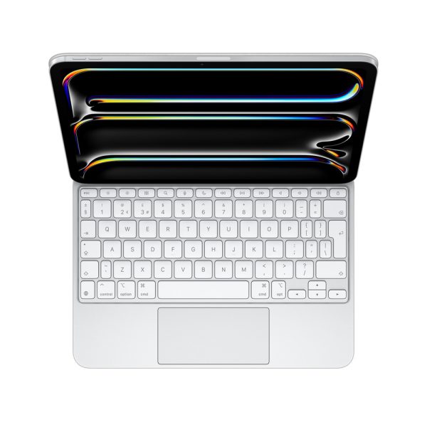مجیک کیبورد آیپد پرو و ایر 13 اینچ M4 اپل مدل Magic Keyboard-نقره‌ای