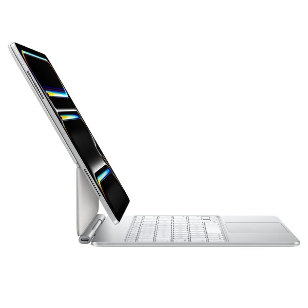 مجیک کیبورد آیپد پرو و ایر 13 اینچ M4 اپل مدل Magic Keyboard-نقره‌ای