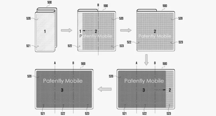 samsung tri fold phone hinge ui