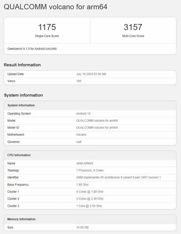 snapdragon 7s gen 3 geekbench