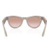 عینک هوشمند ری بن متا | RAY BAN | META SKYLER مدل Shiny Chalky Gray - Gradient Cinnamon Pink