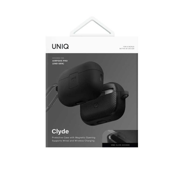 کاور ایرپاد پرو ۲ یونیک UNIQ CLYDE AIRPODS PRO 2ND GEN LOCK CASE رنگ مشکی