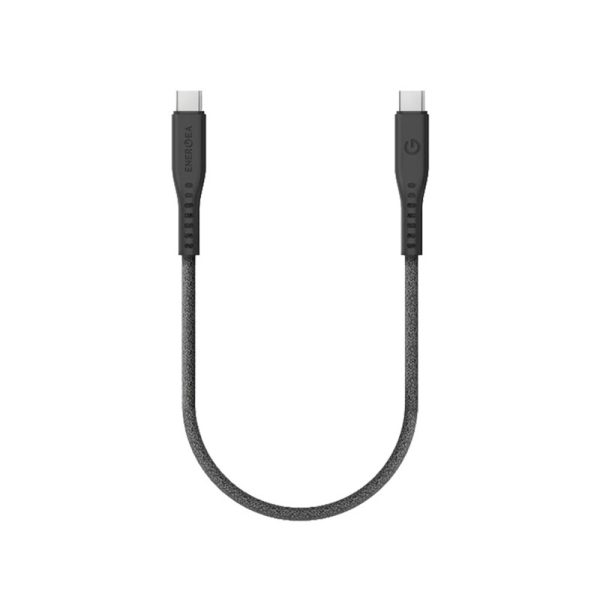کابل انتقال دیتا USB-C 240W به USB-C انرژیا مدل FLOW رنگ مشکی طول ۱ متری