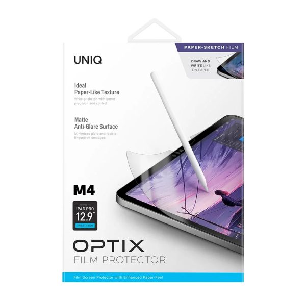 محافظ نمایشگر کاغذی یونیک مناسب آیپد پرو 11 اینچ m4 (2024) مدل UNIQ Optix Paper Sketch