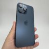 گوشی موبایل دست دوم اپل iPhone 15 ProMax رنگ Blue Titanium حافظه 256 گیگ ZA/A رجیستر نشده