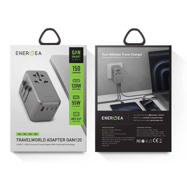 شارژر مسافرتی انرژیا Energea TravelWorld Adapter GaN120