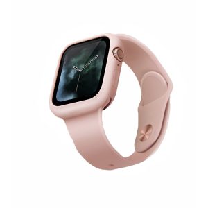 کاور محافظ اپل واچ یونیک مدل Lino سایز 44 mm رنگ صورتی