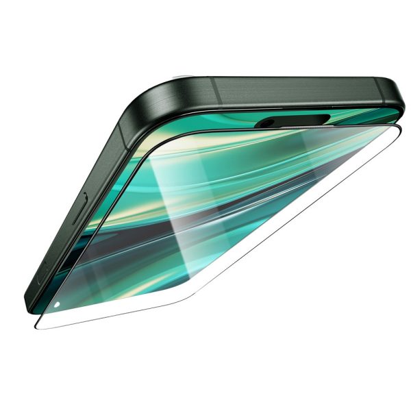 گلس گرین شفاف مناسب برای آیفون 16 نرمال - Steve Glass Crystal Clear iPhone 16