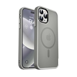 قاب گوشی magic mask مگ سیف مناسب برای iPhone 12 pro رنگ گری