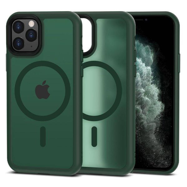 قاب گوشی magic mask مگ سیف مناسب برای iPhone 12 pro رنگ سبز
