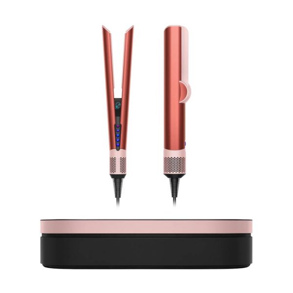سشوار و صاف کننده مو دایسون مدل Dyson Airstrait straightener (Strawberry Bronze/Blush Pink) (توت فرنگی برنز و صورتی) با گارانتی 24 ماه