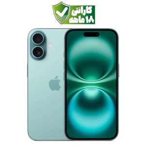 گوشی موبایل اپل iPhone 16 رنگ سبز (green) حافظه 128 گیگ نات اکتیو CH/A با ۱۸ ماه گارانتی شرکتی