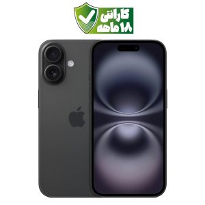 گوشی موبایل اپل iPhone 16 رنگ مشکی (black) حافظه 128 گیگ نات اکتیو CH/A با ۱۸ ماه گارانتی شرکتی