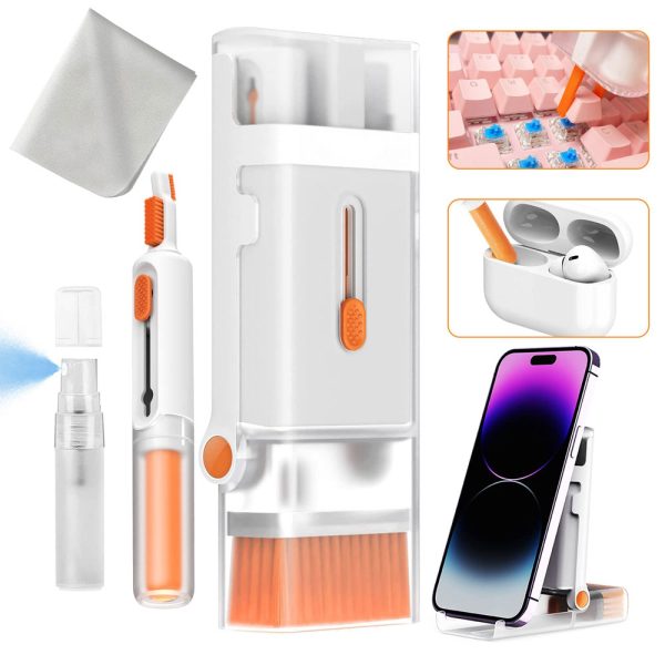 کیت تمیز کننده ۸ کاره( ایرپاد و کیبورد و گوشی ) مدل Set 8 IN 1 Multifunctional Cleaning Brush