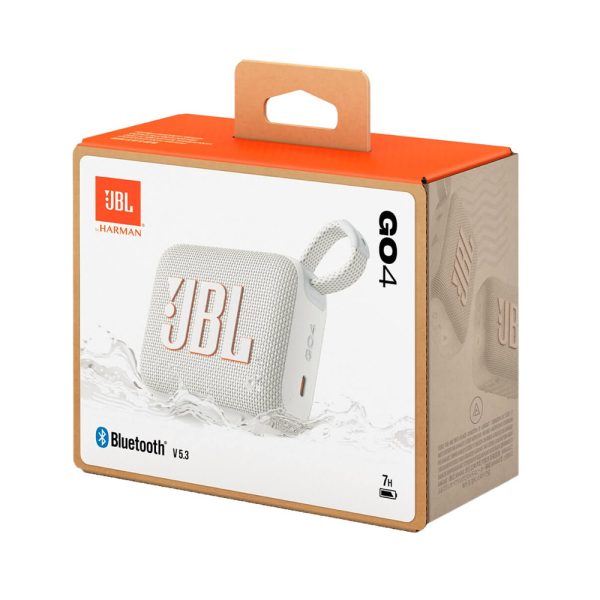 اسپیکر بلوتوثی قابل حمل جی بی ال مدل GO4 PORTABLE | رنگ سفید