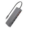 هاب ۱۲ تایی پاورلوژی Powerology 12in1 HDMI DP 4K USB-C Hub Ethernet