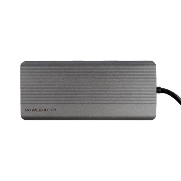 هاب ۱۲ تایی پاورلوژی Powerology 12in1 HDMI DP 4K USB-C Hub Ethernet