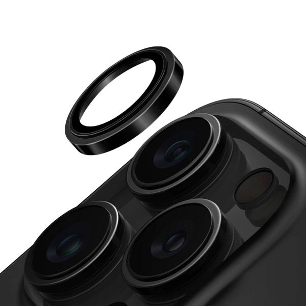محافظ لنز یونیک مناسب ۱۶ پرو و ۱۶ پرو مکس UNIQ Optix Prime iPhone 16 ProMax | رنگ مشکی