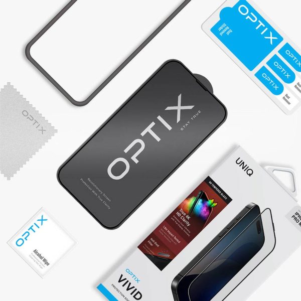 گلس HD یونیک مناسب آیفون ۱۶ پرو مدل  UNIQ Optix Vivid iPhone 16 Pro