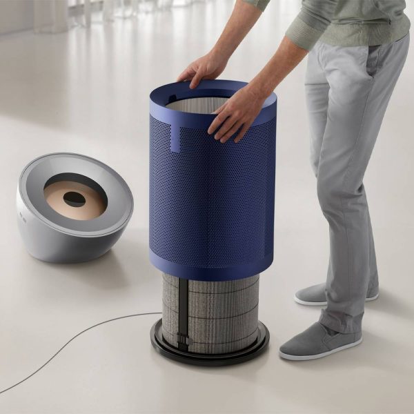 دستگاه تصفیه هوا دایسون مدل Dyson Purifier Big Quiet Formaldehyde BP03 in Nickel and Prussian blue (سورمه‌ای|نقره ای)
