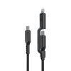 کابل ۲در۱ انرژیا Flow Duo 2-in-1 C to C + Lightning Cable