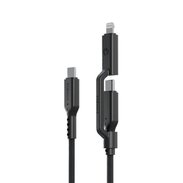 کابل ۲در۱ انرژیا Flow Duo 2-in-1 C to C + Lightning Cable