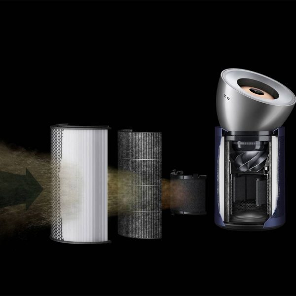دستگاه تصفیه هوا دایسون مدل Dyson Purifier Big Quiet Formaldehyde BP03 in Nickel and Prussian blue (سورمه‌ای|نقره ای)