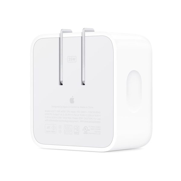 آداپتور 35W دو پین دو پورت USB-C اورجینال اپل 35W 2 ports Power Adapter