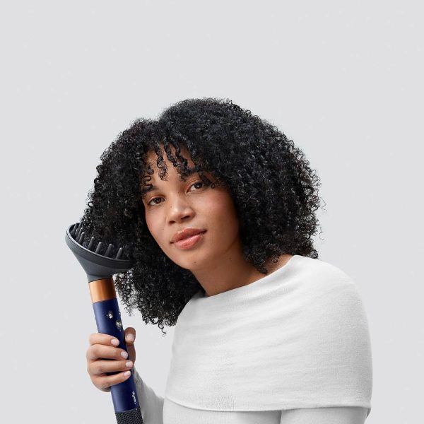 حالت دهنده مو دایسون مدل Dyson Airwrap HS05 Long Diffuse-prussian blue /Copper (سرمه ای/مسی)