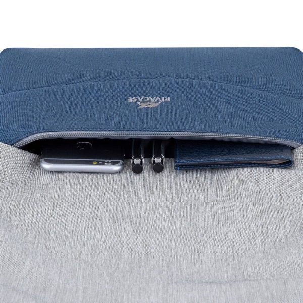 کوله پشتی ریواکیس مدل 7562 grey/dark blue anti-theft Laptop backpack 15.6