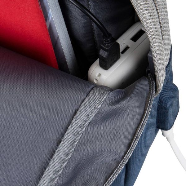 کوله پشتی ریواکیس مدل 7562 grey/dark blue anti-theft Laptop backpack 15.6