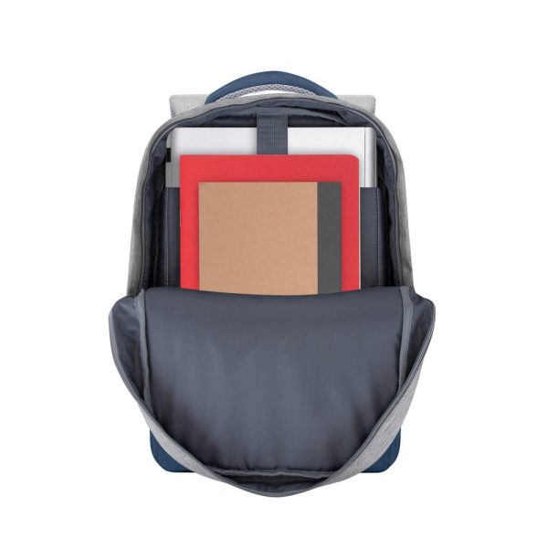 کوله پشتی ریواکیس مدل 7562 grey/dark blue anti-theft Laptop backpack 15.6